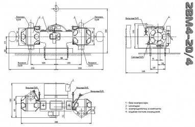 Компрессор 2ВМ4-20/4 (2ВМ4-20/4C)